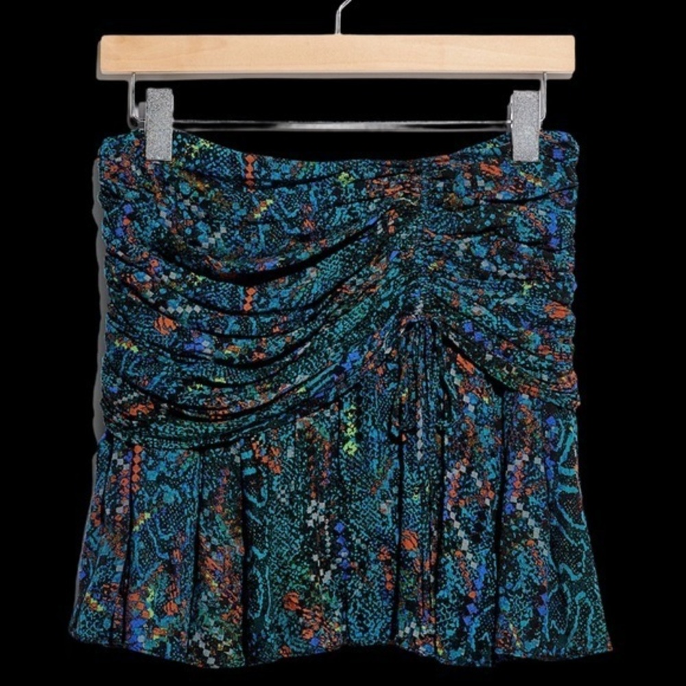 Free People Floral Mini Skirt Size 10 - Picture 1 of 3